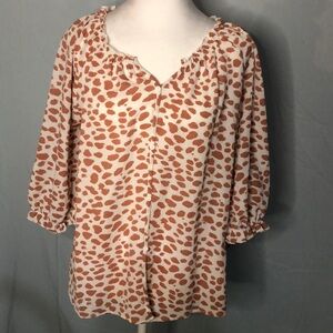 Chris & Carol Women’s 3/4 Blouse Size Medium
